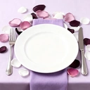 Yuejia Lot de 200 pétales de roses artificielles en soie - Violet/rose/blanc image 3