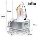 BRAUN CareStyle Compact Pro, Centrale Vapeur 2400W 1.5L, IS2561WH, Blanc/Orange image 2