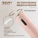 Rushi R-B31A Electric Oral Irrigator, 280 ml Water Tank, 1200 mAh Battery, Pink image 4