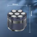 Komingdon [Electric Bald Clipper] Cordless 6D Men's Electric Bald Head Clipper with LED Display - 6 Floating Blades, Rechargeable, Perfect for Short Hair & Travel bule image 6