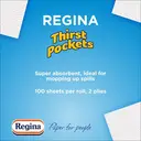 Regina Thirst Pockets Kitchen Roll, 2-Ply, 4 Rolls image 1