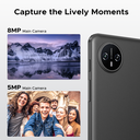 DOOGEE Tab A9 Android 15 Tablet， 10-inch， Unisoc T310， 12GB RAM， 64GB ROM (Expandable to 2TB)， 6580 mAh Battery， 5G WiFi， Dual Speaker， AI Camera， Type-C， GMS， BT， Face ID， 3.5mm Jack， Blue image 7