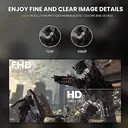 CRUA 27" Curved Gaming Monitor | FHD 1920x1080P 144Hz 1800R VA-scherm, 120% sRGB, AMD FreeSync, HDMI & DP, Wandmontage – Zwart image 2