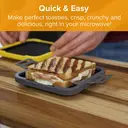 Drew&Cole Clever Micro Toastie Maker - Extra Crispy Toastie, Panini, Sandwiches, Compact & Dishwasher Safe image 3