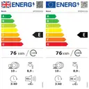 Bosch Series 2 SPV2HKX42G Wifi Connected Fully Integrated Slimline Dishwasher - Black Control Panel with Fixed Door Hinge Kit - E Rated image 9
