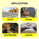 TAPEBEAR Safety Tape, 2inch x 60feet, Black/Yellow, anti-Slip Adhesive Tape for indoor Outdoor Steps Stairs,
Waterproof, Strong Grip, Compatible with Plastic, Wood, Ceramic, Glass, Metal image 7