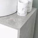 kleankin Under Sink Cabinet, Bathroom Vanity Unit, Storage Cupboard with Adjustable Shelves, White and Grey image 8