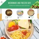 Assiette Jetable en Fibre de Bambou Ruibamboo 9 Pouces à 3 Compartiments - Lot de 50 image 5