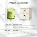 Zooly Bougie parfumée Amber Time - Noix de coco tropicale et citron vert (Vert), 100 g, 1 pièce image 2