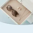 SONGMICSHOME  Jewellery Box, 8-Tier Jewellery Organiser with Drawers, Large Capacity, Jewellery Storage, Modern Style, Gift for Loved Ones, Cloud White image 7