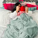 Bedsure Flannel Blanket, Solid Jadeite, 130x150cm, 1 pc, 100% Polyester image 3