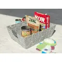 KEVAHOME SET OF 2 COTTON STRAP MEDIUM BASKETS-GREY 13x10x4.5''H image 2