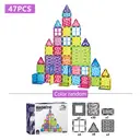 XINQIYUAN Qiyuan Jouet Éducatif Blocs de Construction Diamant Magnétiques 7.5cm 47pièces [Mélange aléatoire – Couleurs issues uniquement de la photo principale] image 1