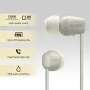 Sony WI-C100 Wireless Neckband Earphones (Taupe) image 3