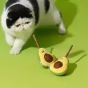 ZEZE Avocado Silvervine Ball Cat Toy, Natural Catnip Chew Play Toy image 1