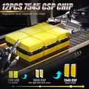 ENdureLite H8/H9/H11 Light Bulbs,  6000K Cool White Light with Cooling Fan, 20000LM  Brighter, CSP Chips LED Light, Pack of 2 image 3