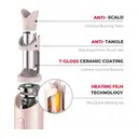 TYMO CurlGo Cordless Automatic Curling Iron, Portable Hair Curler, Beach Waves Curling Wand, 3 Temp Settings, Rechargeable & Dual Voltage, Pink, HC520P, Top Gift Picks image 5