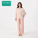 Women's Air-pleated Gauze Loungewear Skirt,Ginkgo Leaves in Autumn Collection,UK 12 (M) image 2