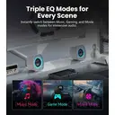Enceintes de Bureau Gaming Edifier G1000 II pour Ordinateur, Haut-Parleur Large Bande 2,5" et Basses Renforcées, Bluetooth 5.4 USB-C AUX, 9 Modes d’Éclairage RGB Dynamiques pour PC - Blanc image 4