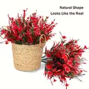 Yuejia 10Pcs 13.8in/35cmOutdoor artificial flowers, fake plants flowers, suitable for indoor and outdoor hanging window box decoration image 4