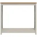 Galano Nova Console Table – Light Grey & Oak – Modern Entryway Table with Storage – Slim Hallway Bookshelf Cabinet – Space-Saving Console for Living Room, Foyer or Bedroom image 5