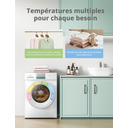 Comfee Lave-linge pose libre, 9 kg, classe énergétique A-10%, soin vapeur, moteur BLDC, certifié Woolmark, panneau tactile, blanc - CFP03EW90W-HR image 5