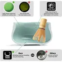 TEANAGOO Matcha Set (7 Pcs) with Bowl, Bamboo Whisk (Chasen), Scoop (Chashaku) and Holder, Celadon Blue, Green Tea Powder image 1