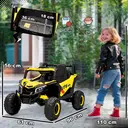 AIYAPLAY 12V Kids Ride On Car, Electric Car for Kids UTV with Remote Control, Slow Start, Suspension System, LED Lights, Musi image 8
