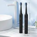 Sunluxy T5 Brosse à dents sonique électrique rechargeable avec 8 têtes de brosse et minuteur intelligent - Noir image 6