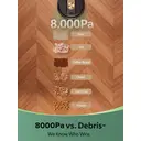 Vexilar W9 Robot Vacuum Cleaner with Mop, 8000Pa Robotic Vacuum with LiDAR Navigation, 15 No-Go Zones, 150Min Max Runtime, App Control, 3-in-1 Sweep and Mop Robot for Pet Hair, Carpet and Hard Floors image 2