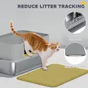 PawHut Stainless Steel Litter Box, High Sided Cat Litter Tray with Metal Scoop, Mat, Never Absorbs Odors, Anti Leakage & Easy to Clean, Pet Toilet for Big Cats, Grey image 5