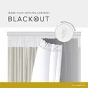 Furn Essentials Pencil Pleat Curtain Lining Blackout W:163xL:175cm for W:168xL:183cm Curtains image 4