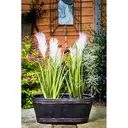 Strata Bucket Planters, 60.5 cm, Oak Effect image 2