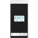 Unique Plastic Table Cover, Black, 1.37 x 2.74m image 1