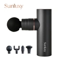Sunluxy CM20C Electric Handheld Massager Gun – 76W Power, 9-Hour Battery Life, 5 Speed Levels & 4 Massage Heads, Compact Deep Tissue Percussion Massager image 0