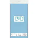 Unique Plastic Table Cover, Powder Blue, 1.37 x 2.74m image 2