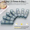 GAONLY Pilulier hebdomadaire pour 3 comprimés par jour - Bleu image 1