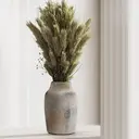 1pc/18.3cm7.2in, Rustic Farmhouse Ceramic Flower Vase, 18cm, Boho Vase for Home Decor, Terracotta Vase for Living Room, Table, Shelf, Fireplace Decor, Farmhouse, Grey image 6