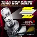 ENdureLite H8/H9/H11 Light Bulbs,  6000K Cool White Light with Cooling Fan, 20000LM  Brighter, CSP Chips LED Light, Pack of 2 image 2