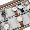JU7CER Retro watch box, inner gray Watch Storage Box, Unisex Watch Display & Storage Case, Ideal Gift for Watch Enthusiasts 12-position image 2