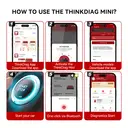 THINKCAR ThinkDiag Mini OBD2 Bluetooth-adapter voor iOS & Android, diagnosetool met diagnose van alle systemen, autodiagnosetool voor voertuigen, exclusieve app/batterijtest/VIN image 5