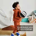 High-quality Rubber Basketball（22"） Size3#Black/Gray image 2