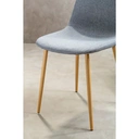 Interiors by Premier Dining Chairs Salford Grey/Wood Effect 4pcs image 5
