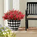 Yuejia 10Pcs 13.8in/35cmOutdoor artificial flowers, fake plants flowers, suitable for indoor and outdoor hanging window box decoration image 5