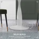 HOMCOM Dining Table Modern Round White D:80cm image 5