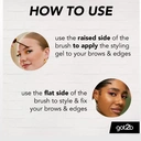 Schwarzkopf GOT2B 16ML GLUED 2IN1 BROWS & EDGES TINTED BLACK image 5