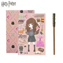 Lot de 2 Carnets Harry Potter Hermione Granger Chibi & Stylo Baguette Officiel Licence Wizarding World - Collection Thématique Exclusive Cadeau image 0
