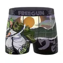 FREEGUN Lot de 4 boxers pour garçons One Piece rouge/noir/orange/vert/violet - Taille 12/14 ans image 3