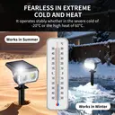 VIVREAL  48LED solar spotlight warm white type 2-pack CPD-09, New Year Sale , Top gift picks image 6