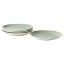 Jiwoo Lovina - Assiettes de service 20 cm, glaçage Joyau - Set de 4 (vert) image 6